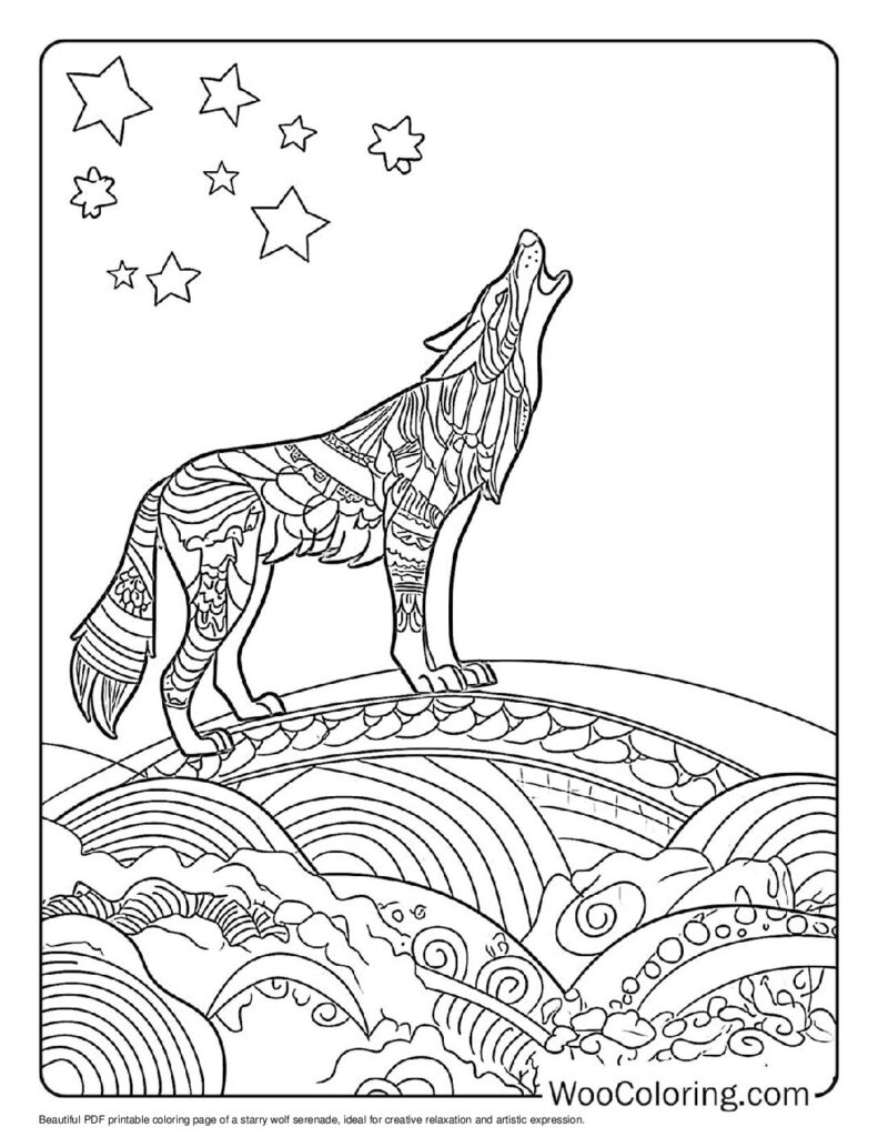 Free Printable Wolf Coloring Pages