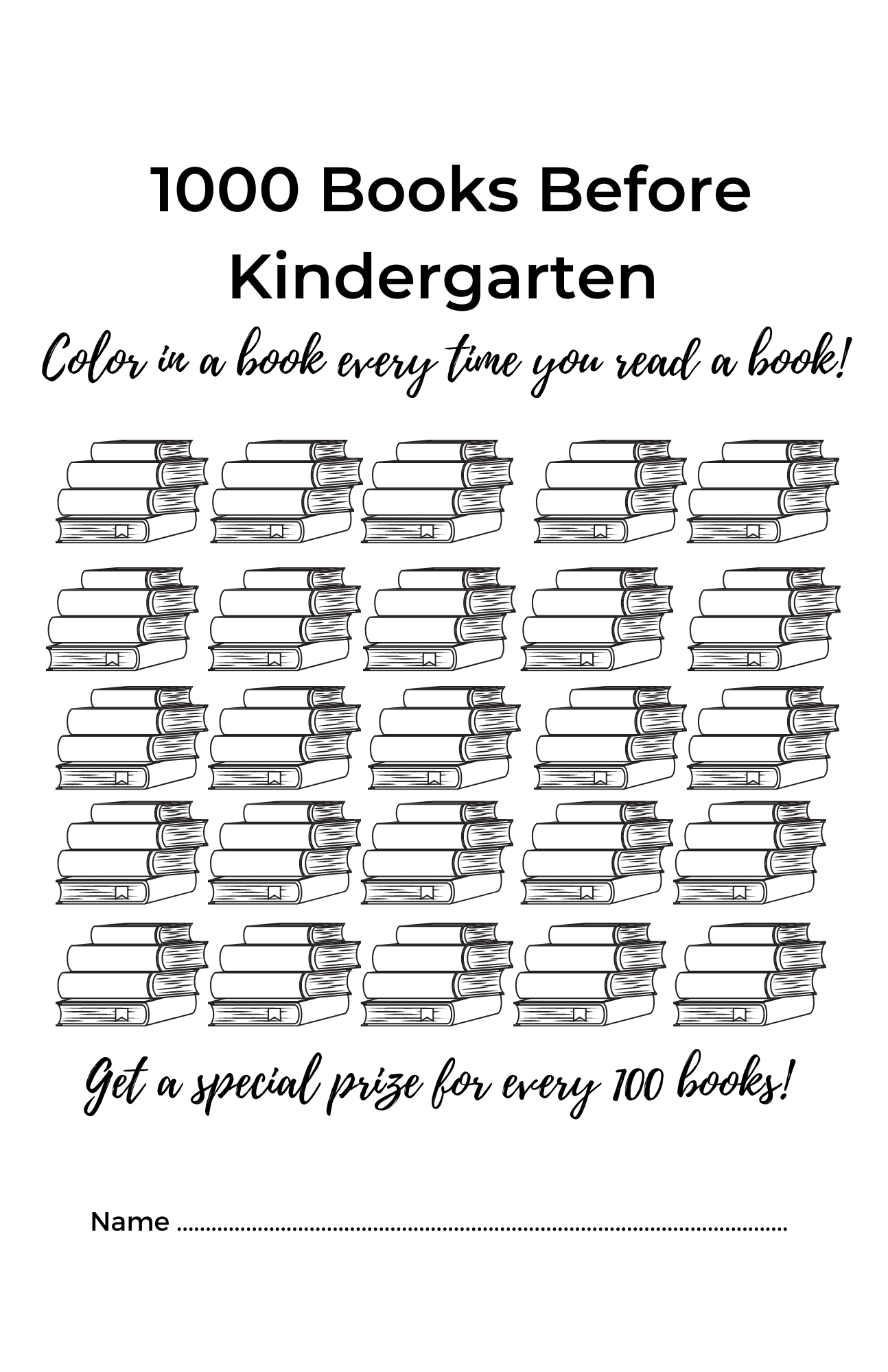 1000 Books Before Kindergarten Lincoln Library