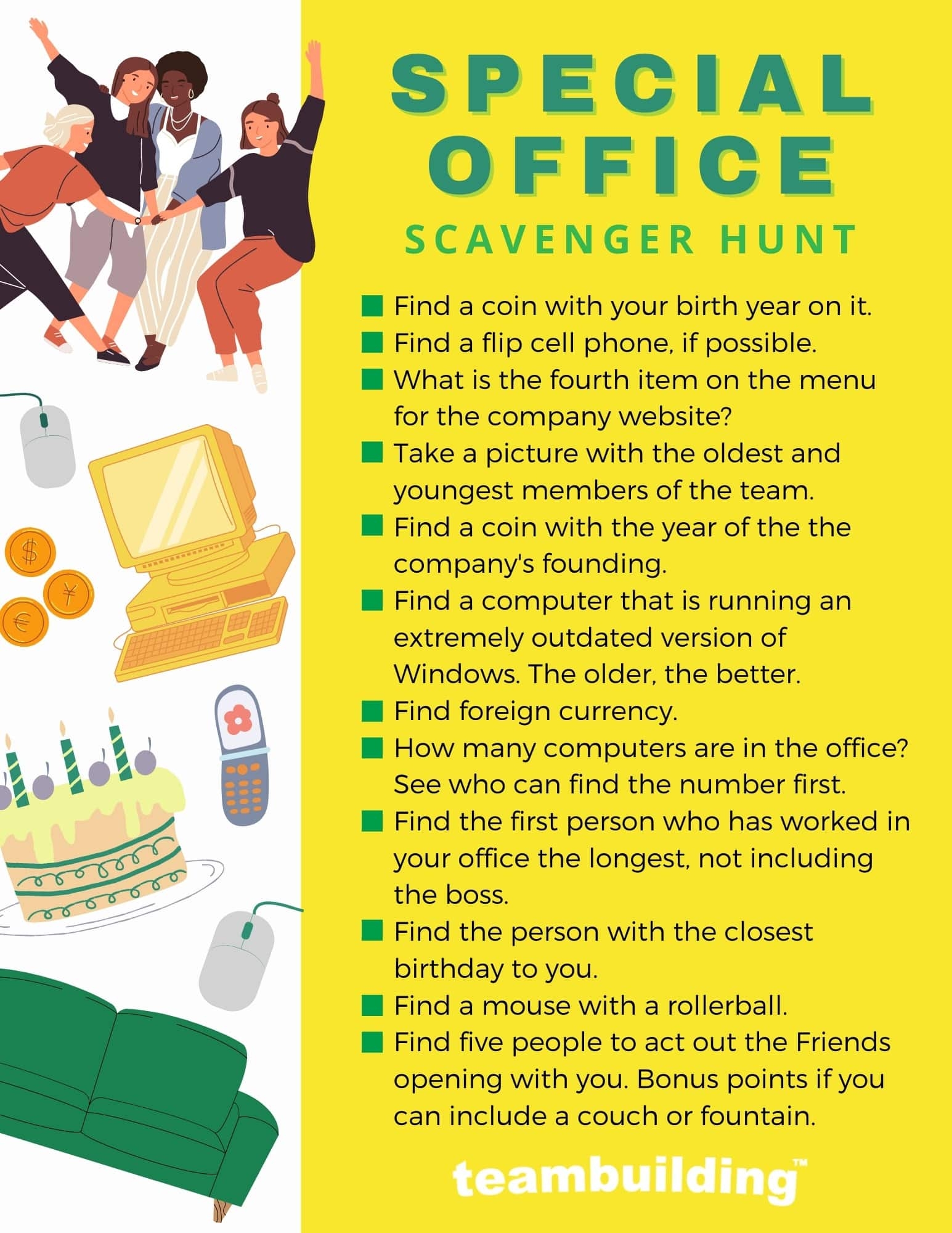 11 Fun Office Scavenger Hunt Ideas Templates