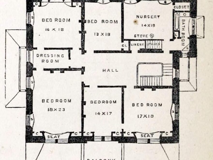 11 Stunning Civil War era Victorian House Floor Plans From The 1860s Click Americana