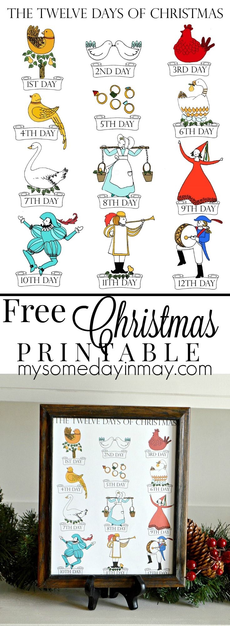 12 Days Of Christmas Printable