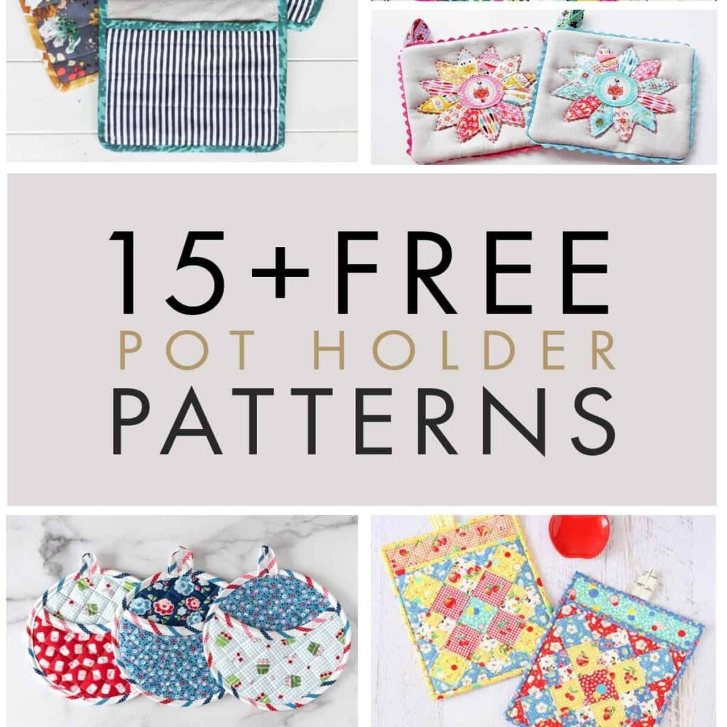 15 FREE Pot Holder Patterns To Sew Get Crafting Coral Co 
