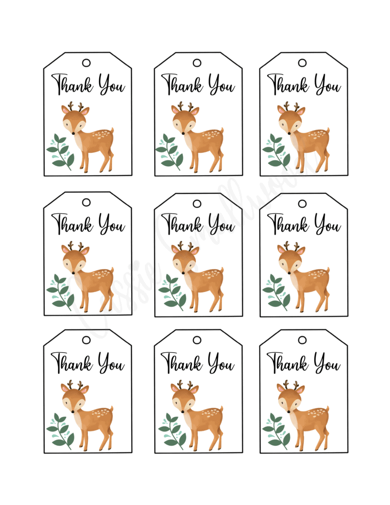 Free Printable Baby Shower Favor Templates