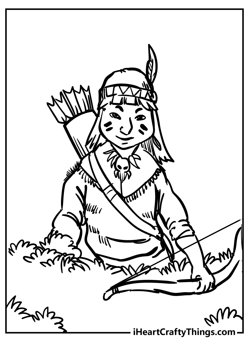 Printable Native American Coloring Pages