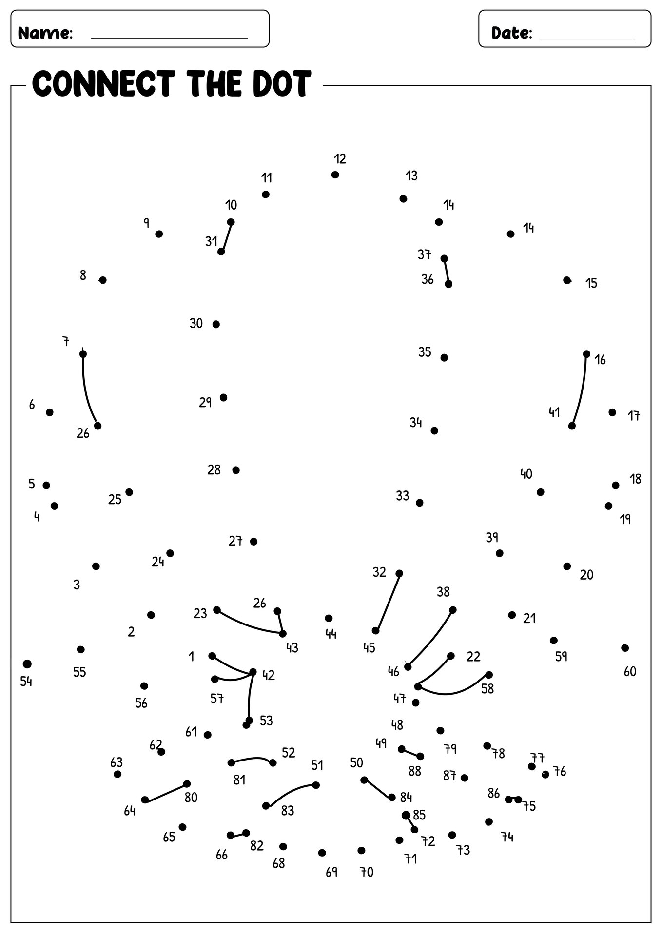 17 Advanced Dot To Dot Worksheets Free PDF At Worksheeto