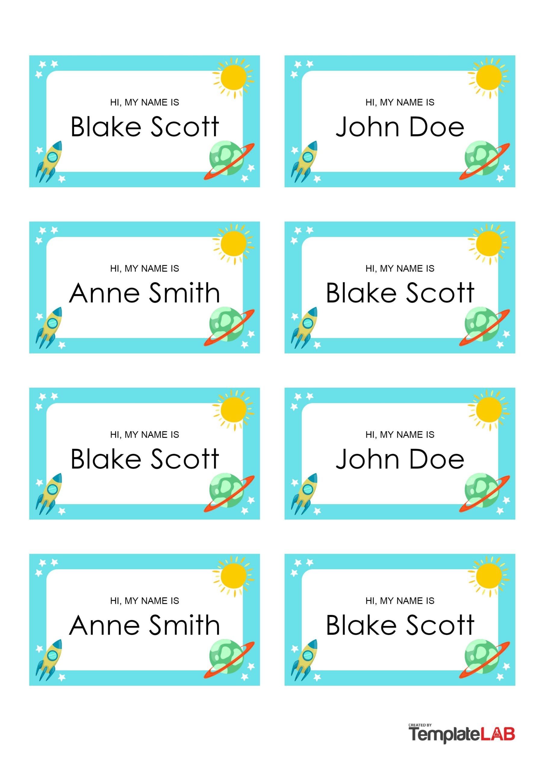 19 Editable Name Tag Name Badge Templates Free 