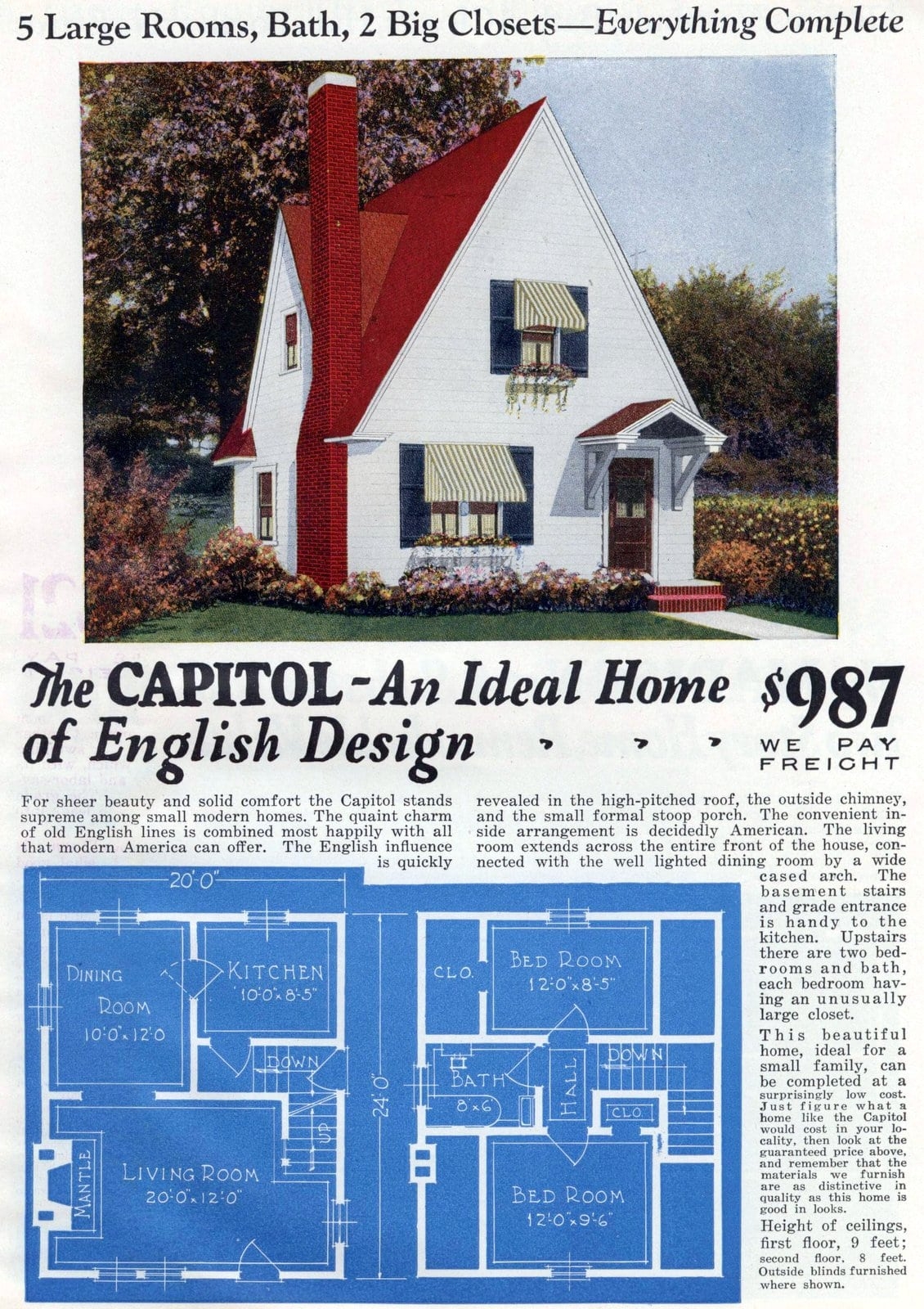 1920s House Plans 74 Charming Vintage Designs That Shaped American Homes Click Americana