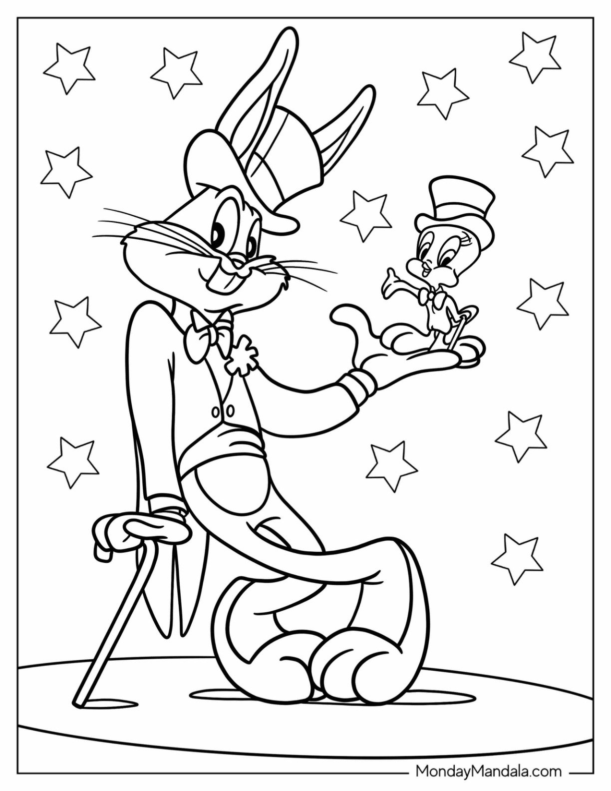 20 Bugs Bunny Coloring Pages Free PDF Printables 