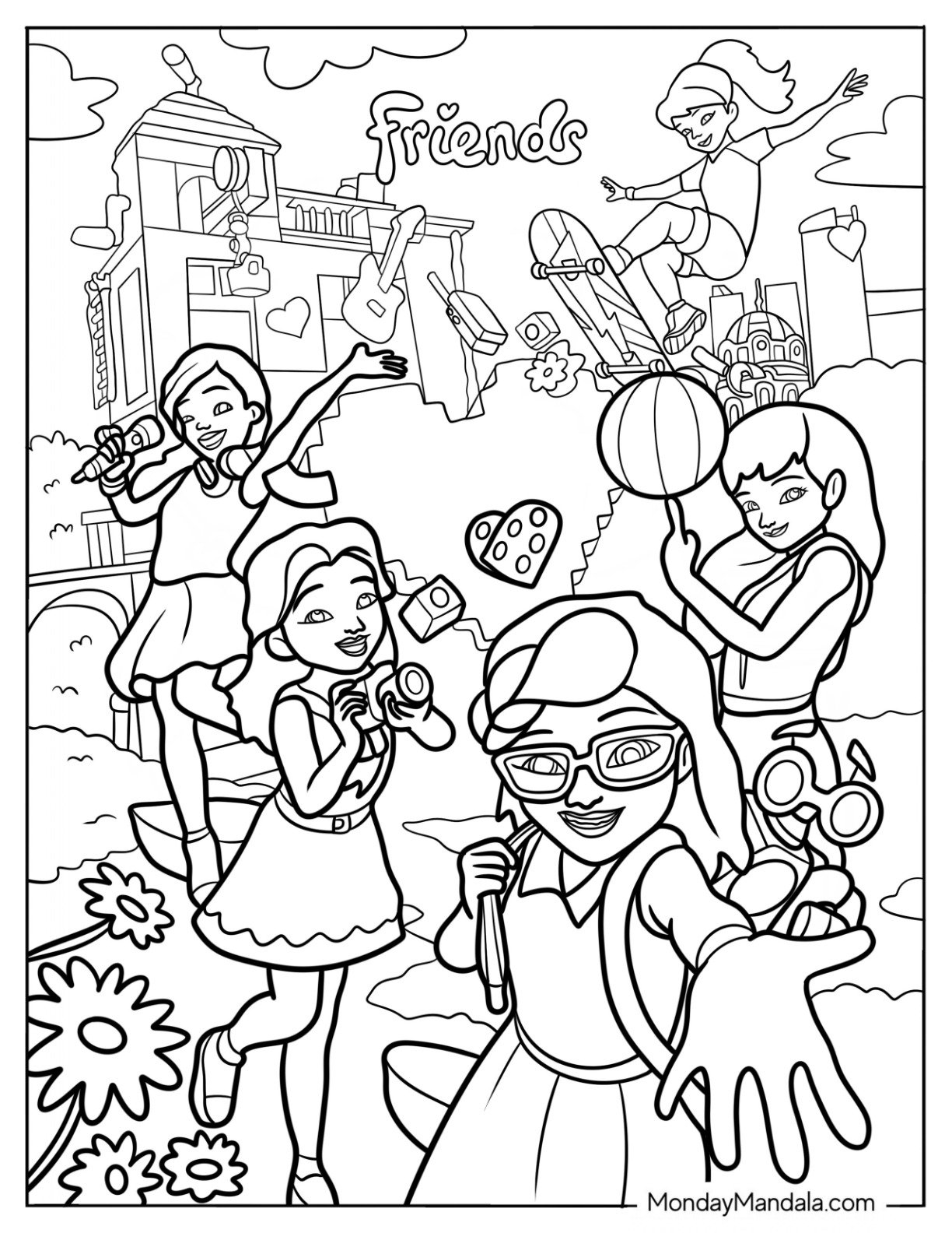 20 Lego Friends Coloring Pages Free PDF Printables 