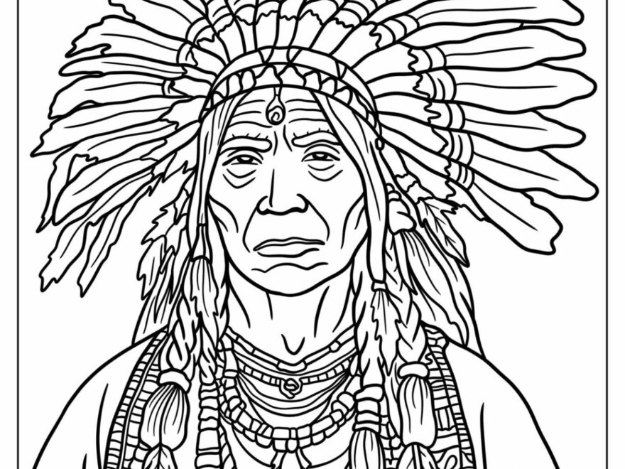 20 Native American Coloring Pages Free PDF Printables