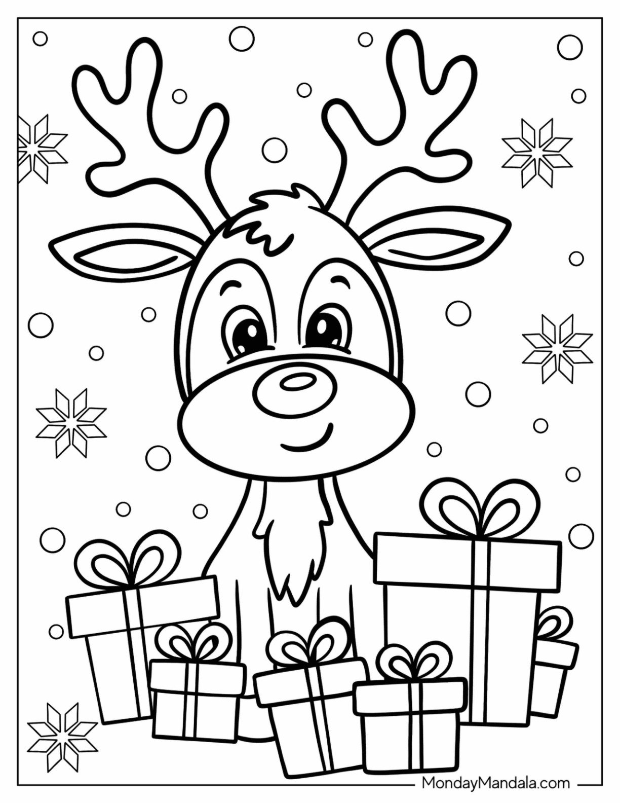 24 Rudolph Coloring Pages Free PDF Printables 