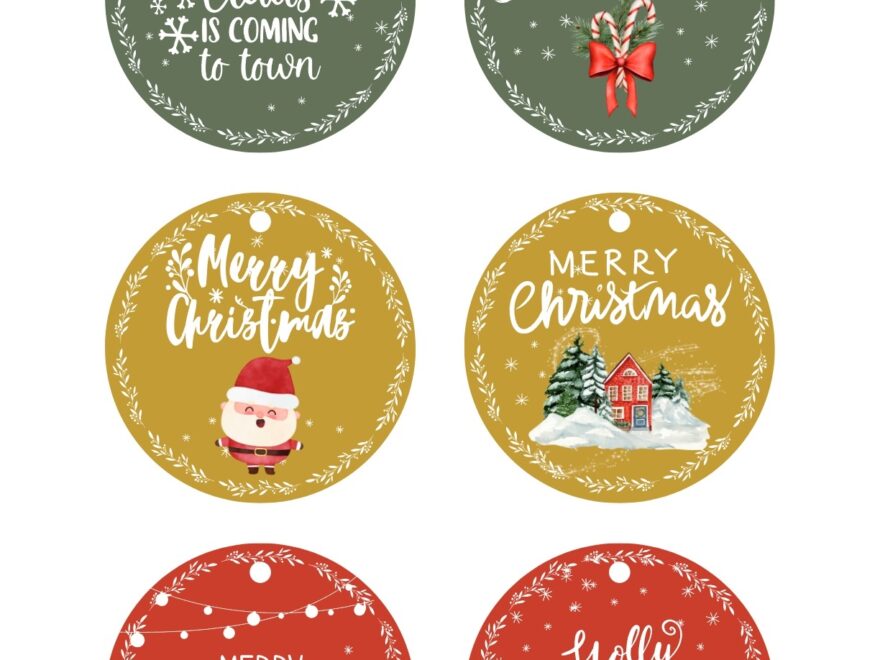 25 Free Printable Christmas Gift Tags Baking You Happier