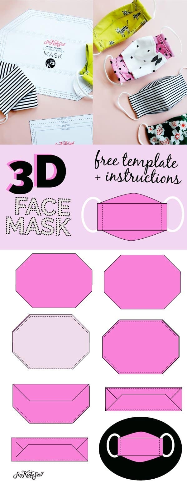 3D Face Mask Pattern Printable