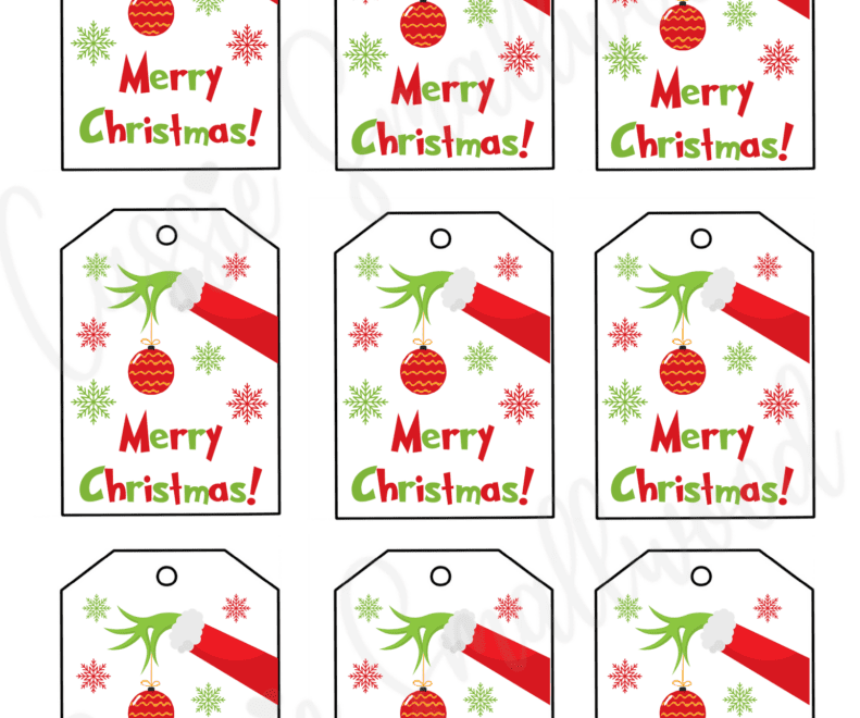 400 CUTEST Printable Christmas Tags Free PDF Cassie Smallwood