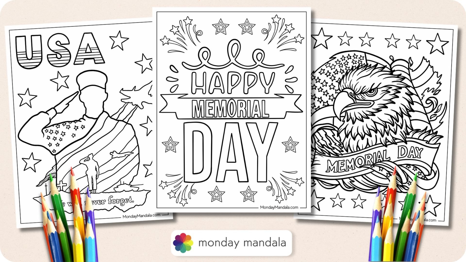 45 Memorial Day Coloring Pages Free PDF Printables 
