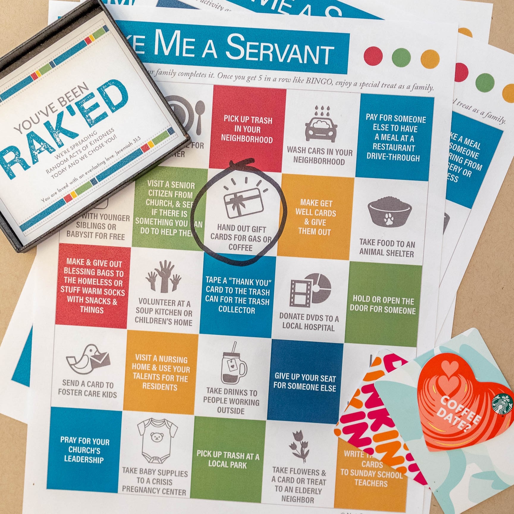 Printable Random Acts Of Kindness Cards