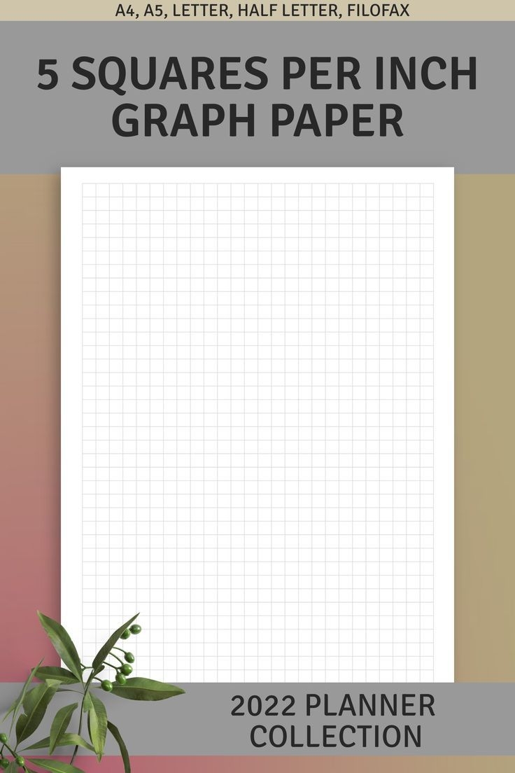 5 Squares Per Inch Graph Paper Printable