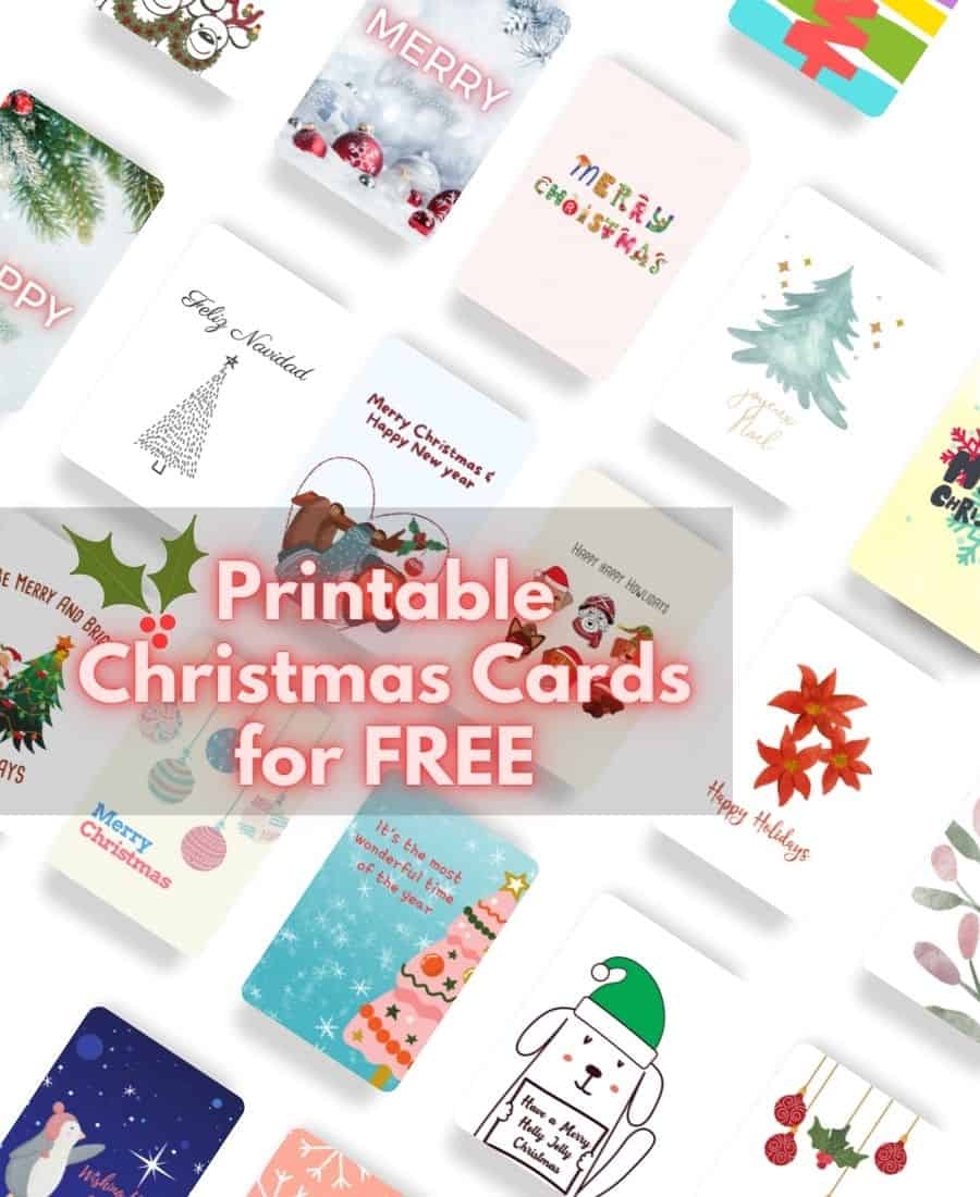 50 Printable Christmas Cards For Free CheerfulCouple