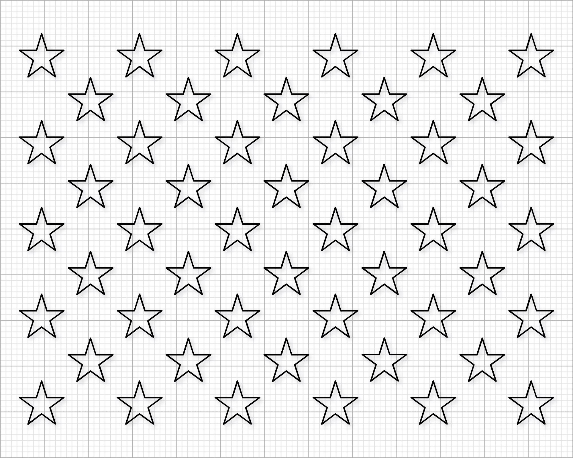 Free Printable American Flag Star Template
