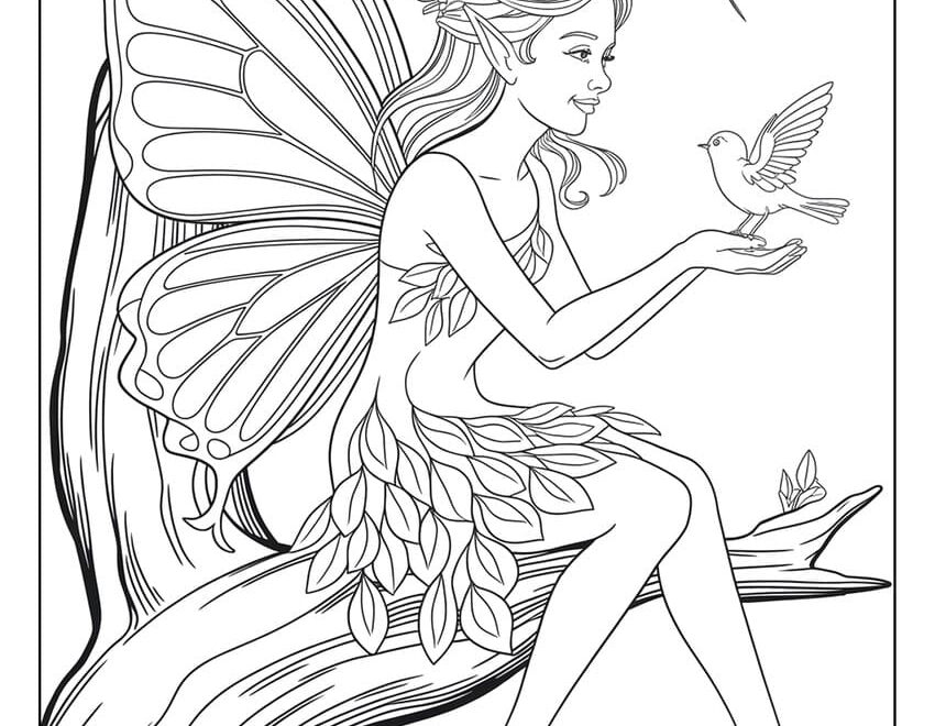 55 Fairy Coloring Pages Free Printables For All Ages