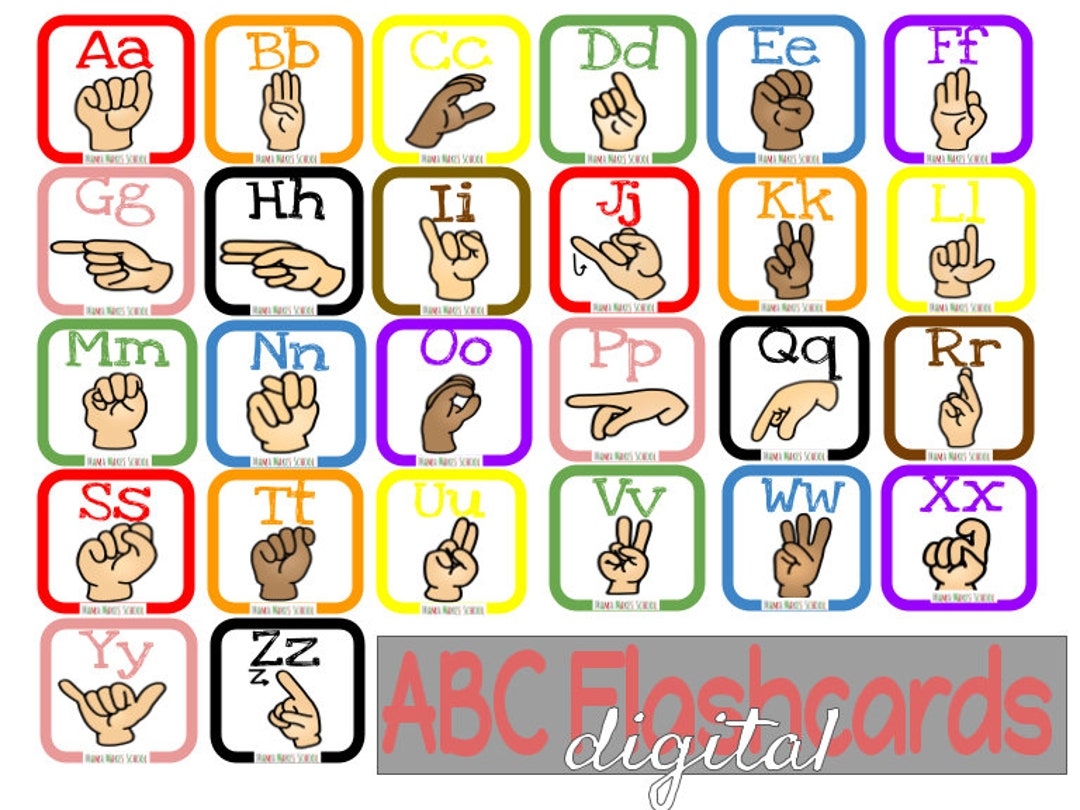 Baby Sign Language Flash Cards Printable