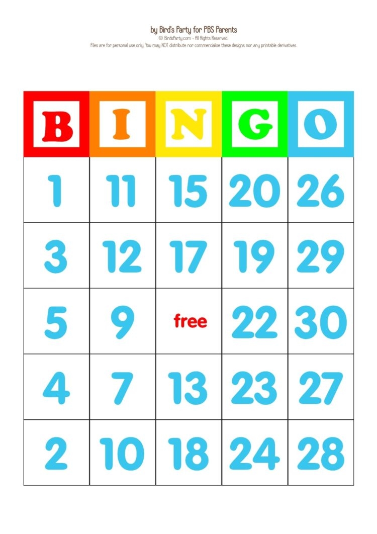 ABCs 123s Bingo Cards Kids Coloring Pages PBS KIDS For Parents