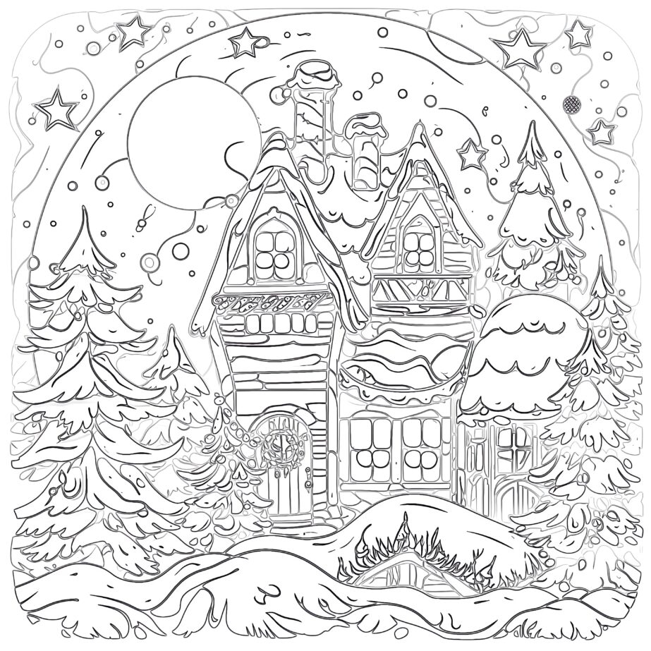 Adult Christmas Coloring Pages Printable