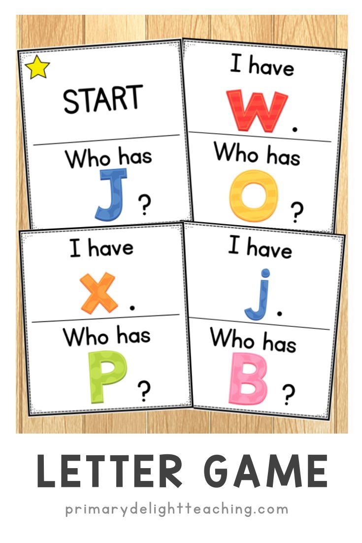 I Have Who Has Alphabet Printable
