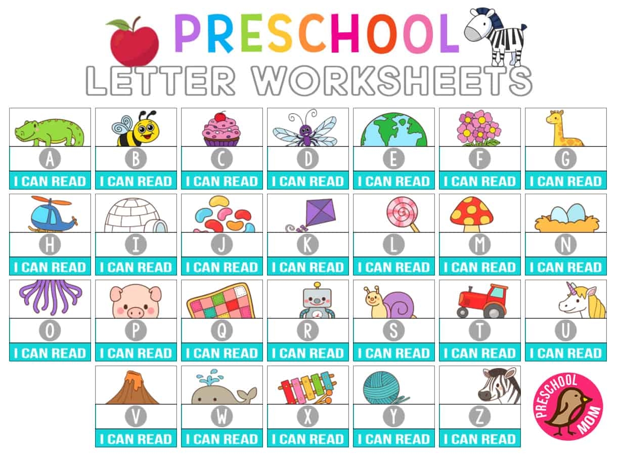Printable Letter Sheets For Kindergarten