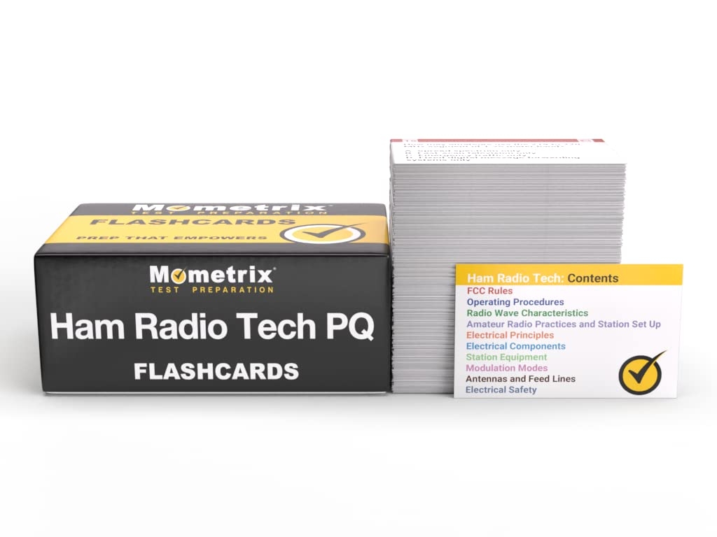 Amazon Ham Radio Technician License Flash Cards Ham Radio Tech Flashcard Study Guide For The ARRL Technician Class Exam Full Color Cards Toys Games