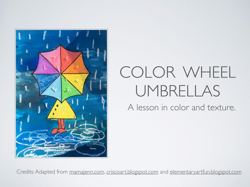 Umbrella Color Wheel Printable Templates