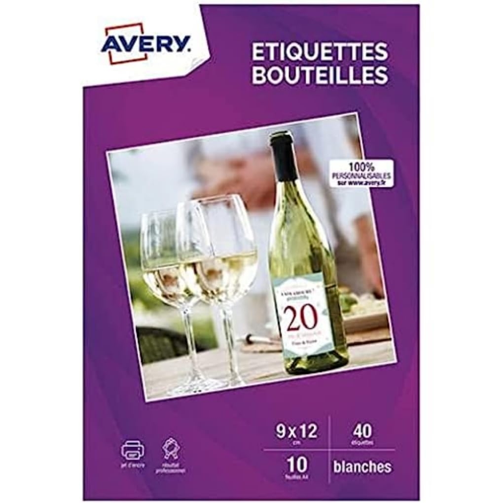 Avery Mates C9269 10 Bottle Labels X40 Inkjet 120 X 90 Mm Amazon de Home Kitchen