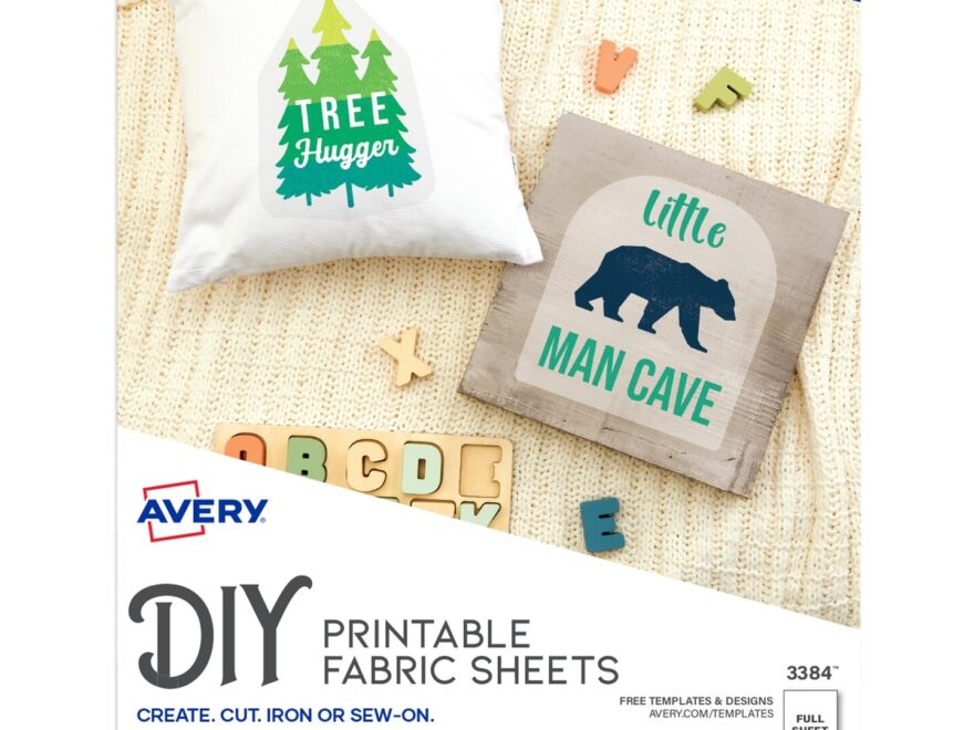 Avery Printable Fabric Sheets 8 5 X 11 Inkjet Printer 5 Iron On Transfer Sheets 3384 Michaels