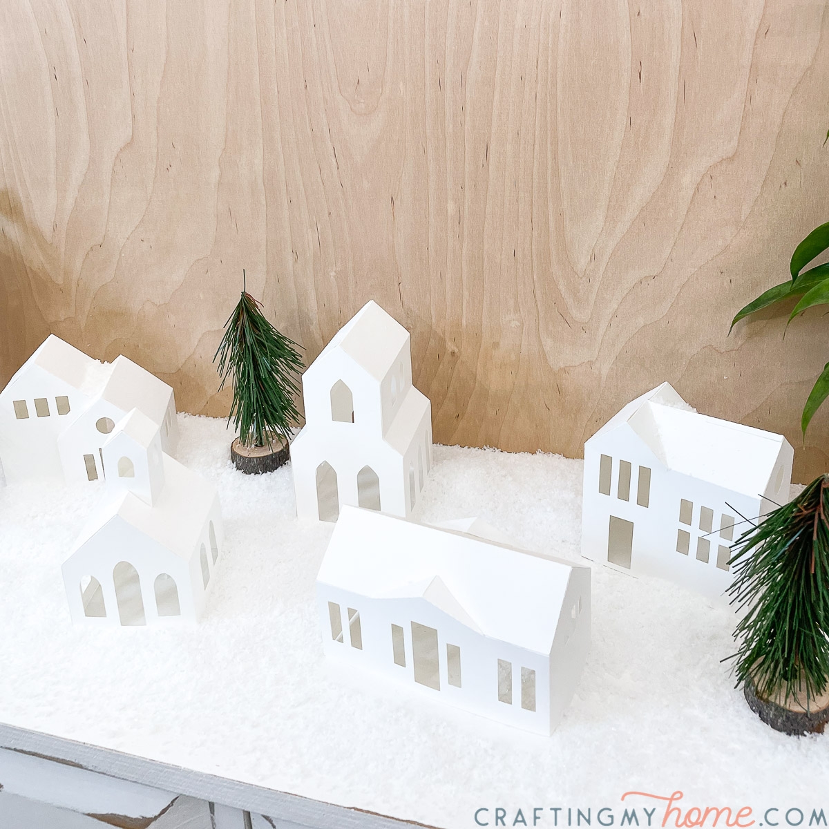 Beautiful Paper Christmas Village DIY Crafting My Home