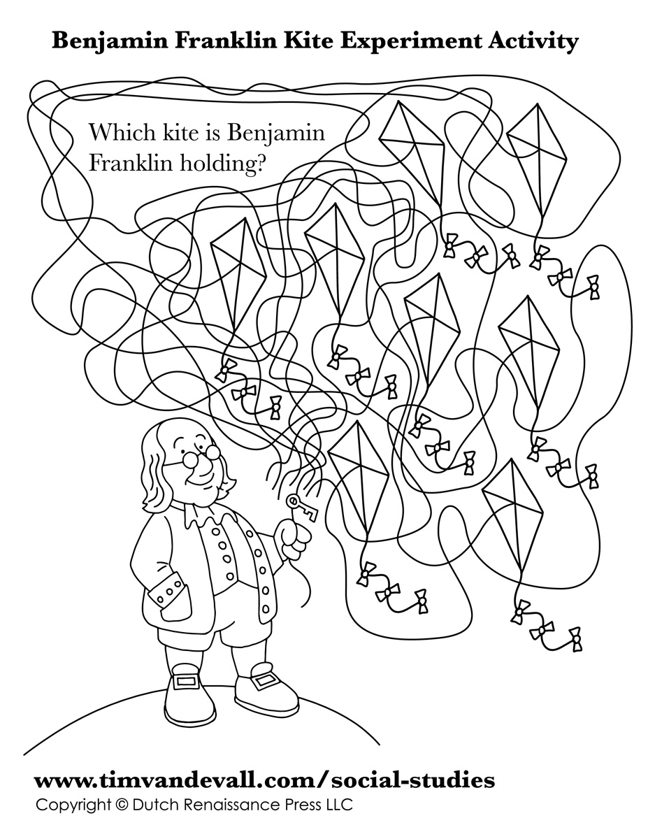 Benjamin Franklin Worksheet Tim s Printables