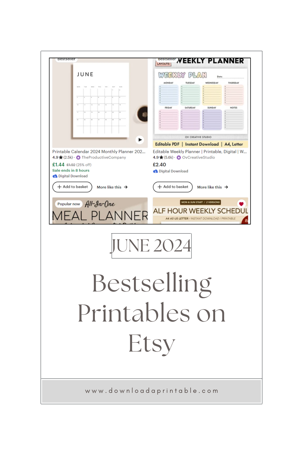 Bestselling Printables On Etsy In June 2024 Downloadaprintable