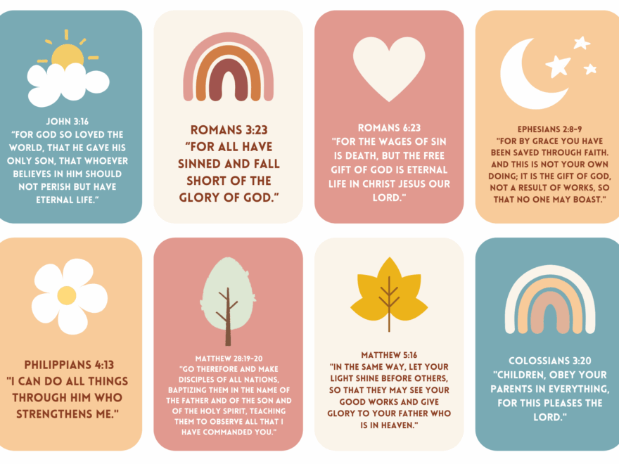 Bible Memory Verses For Kids