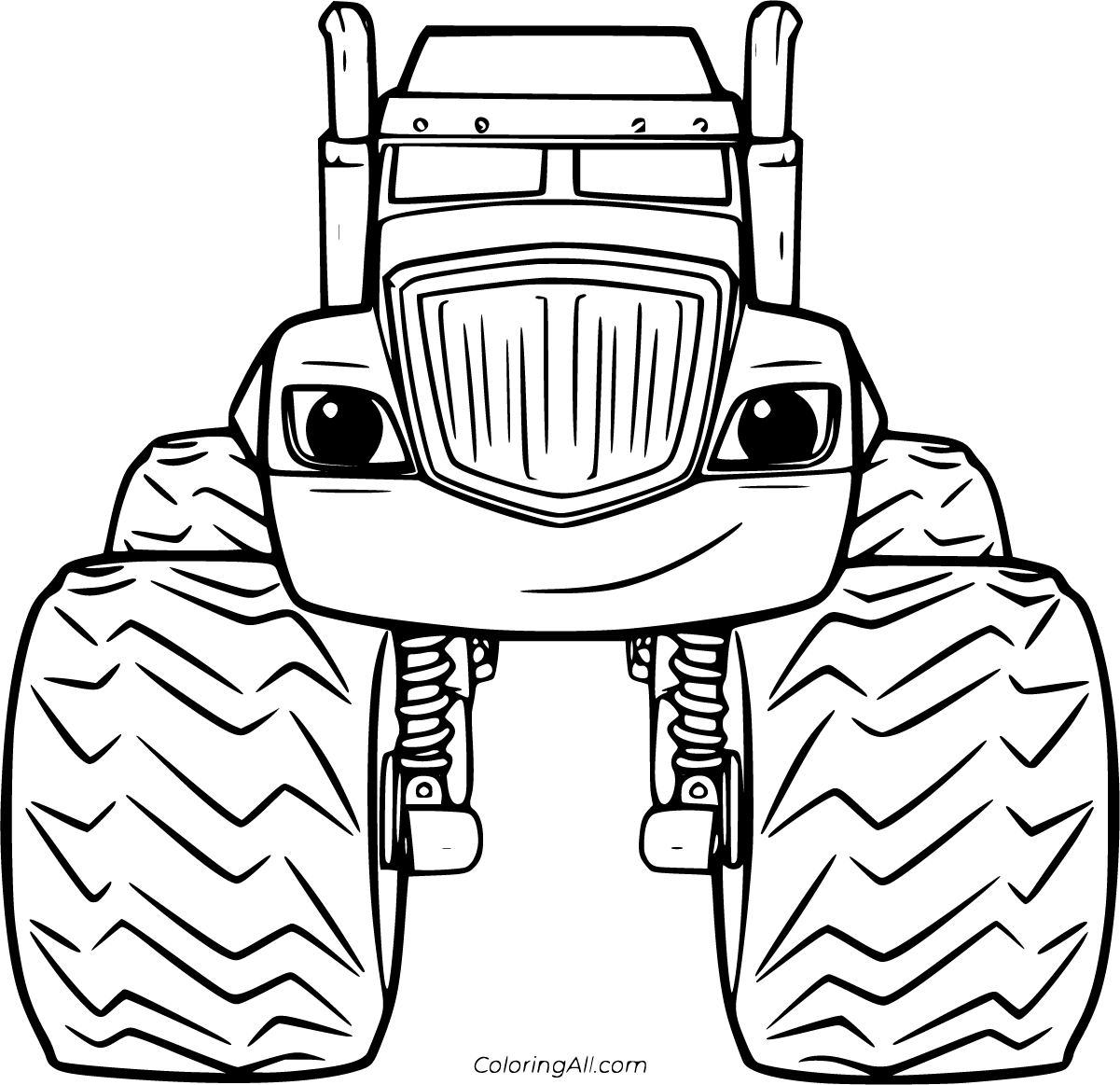 Blaze And The Monster Machines Coloring Pages 30 Free Printables ColoringAll