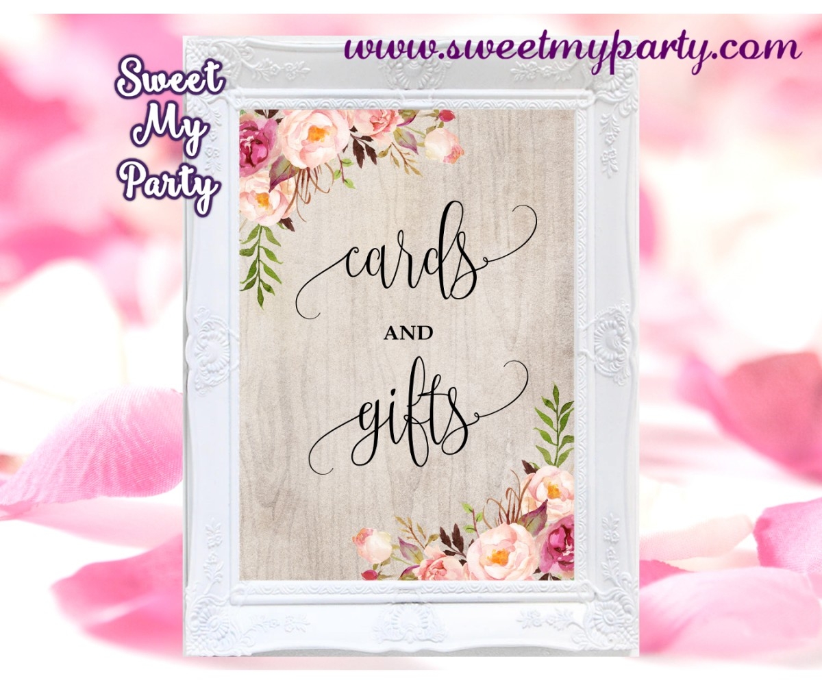 Cards And Gifts Sign Printable Free