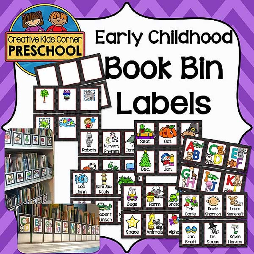 Preschool Library Book Labels Printables