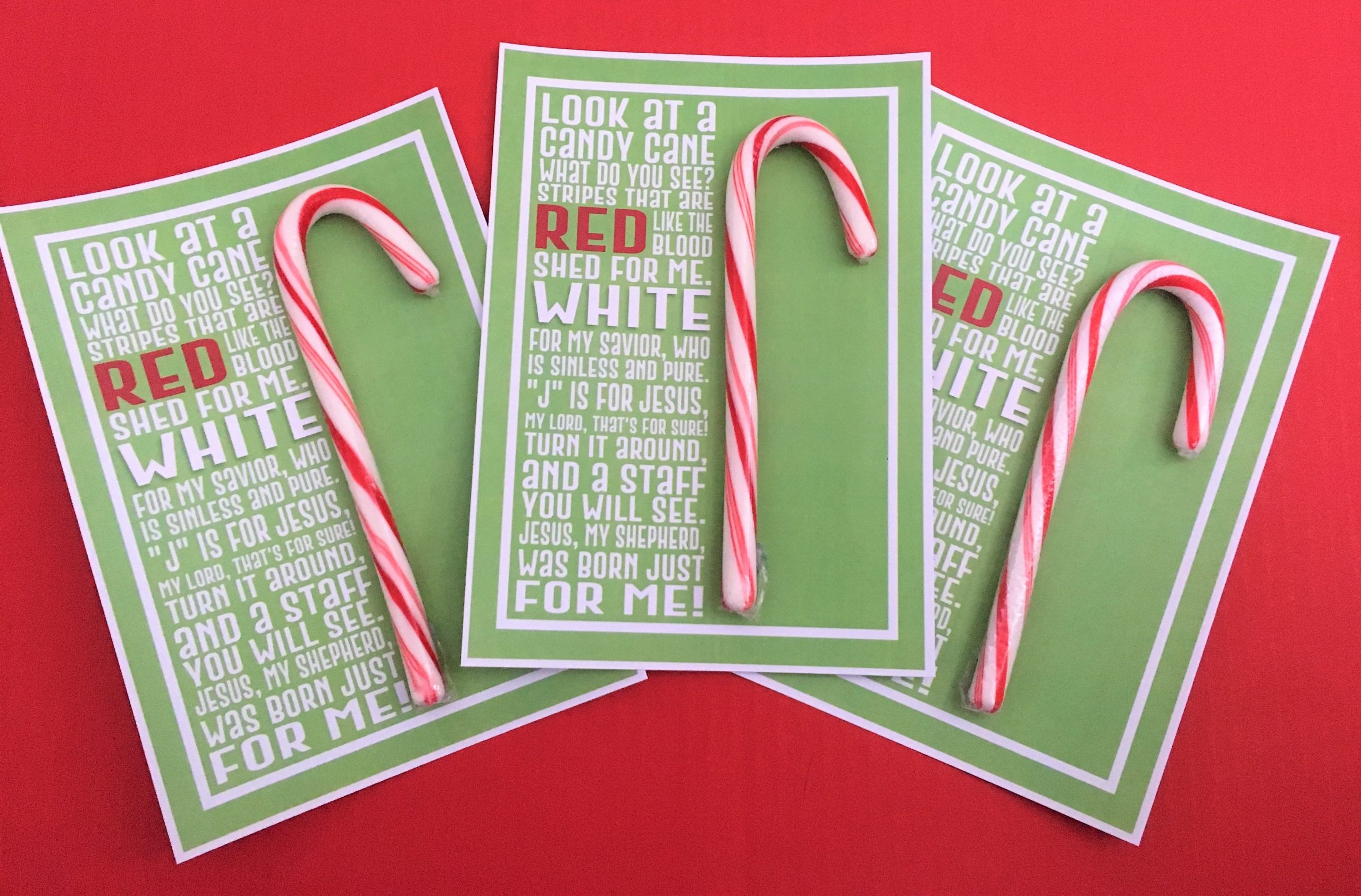 Candy Cane Poem Free Printable