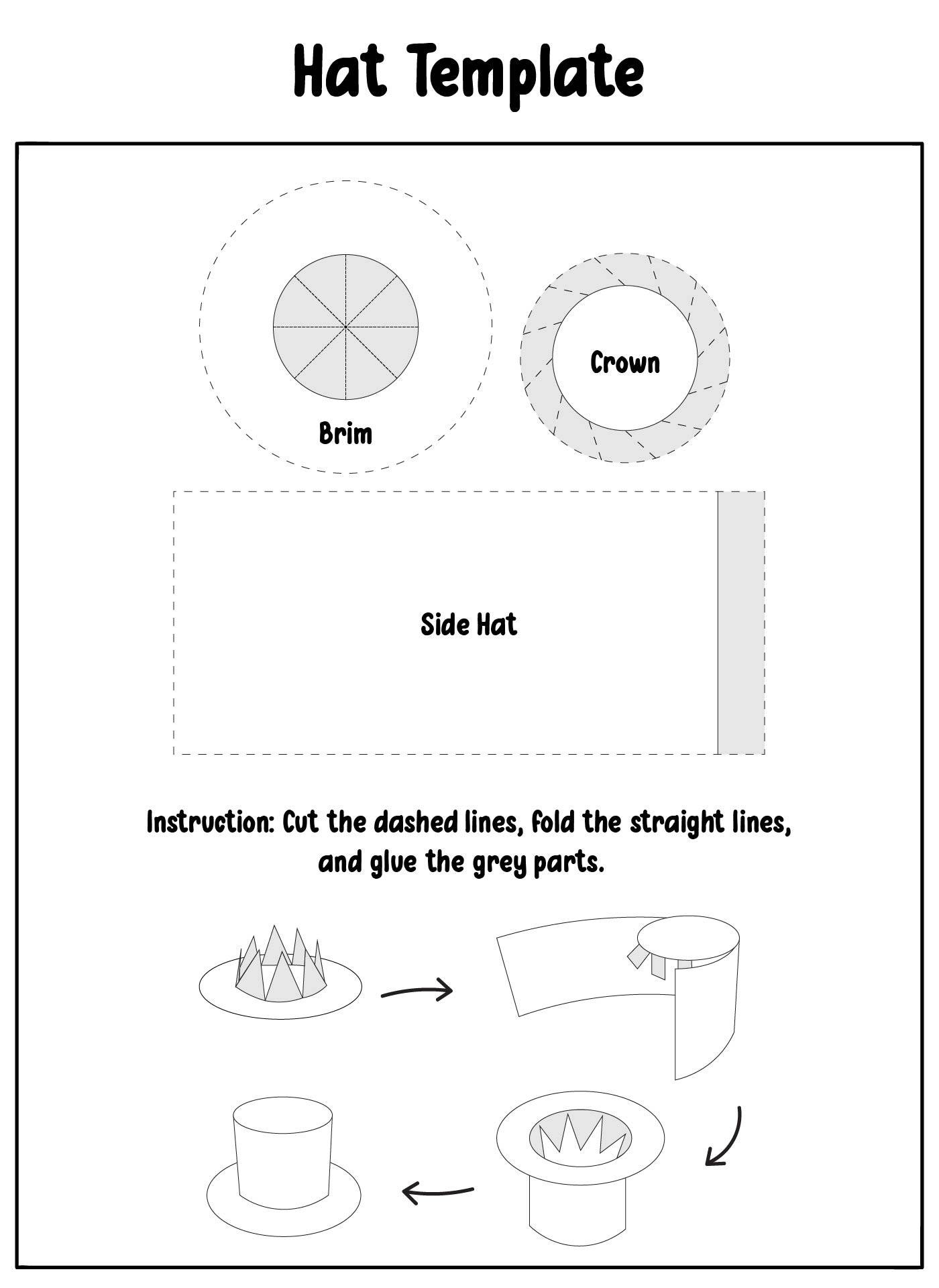 Free Printable Top Hat Templates