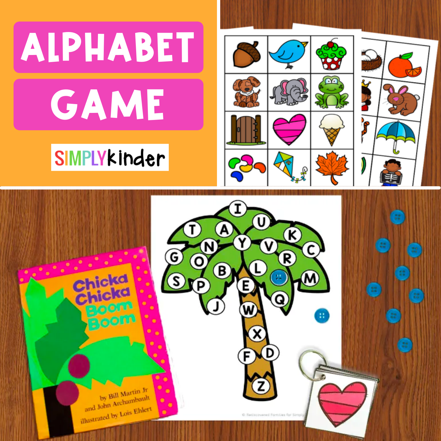Chicka Chicka Boom Boom Activities Free Alphabet Game Simply Kinder