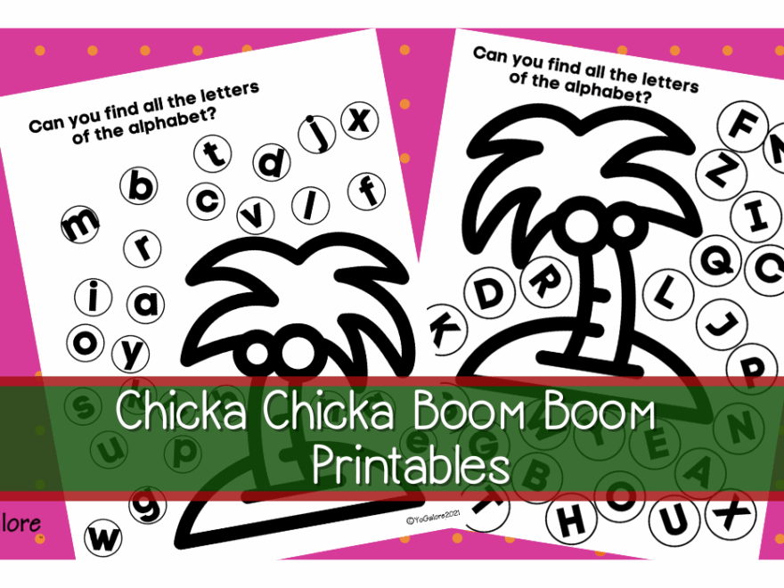 Chicka Chicka Boom Boom Printables Yogalore And More Activities With for Kids