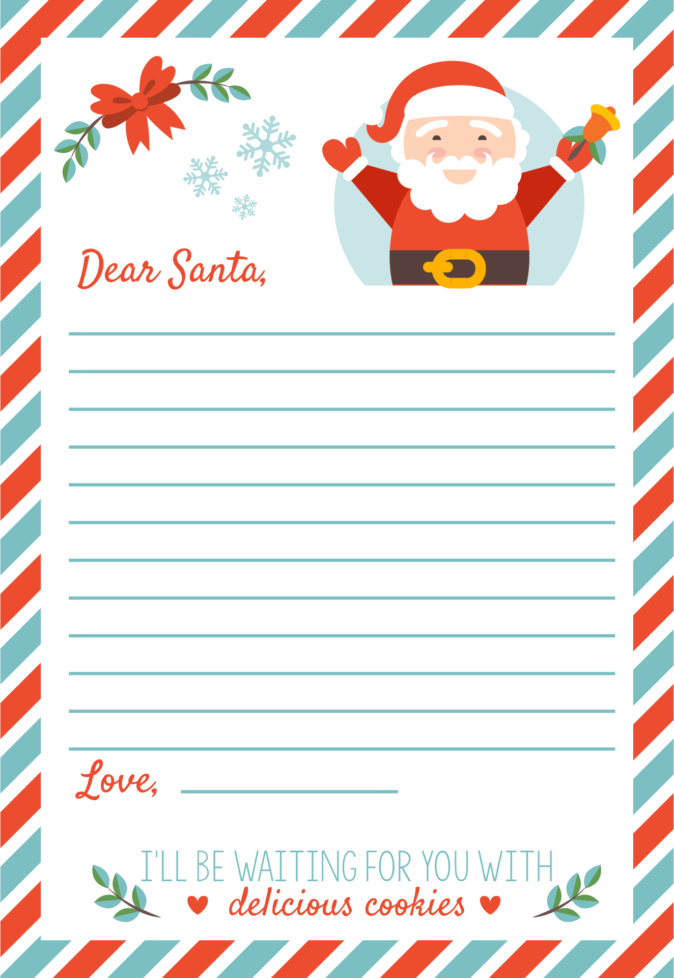 Christmas Letter Templates 15 Free PDF Printables Printablee