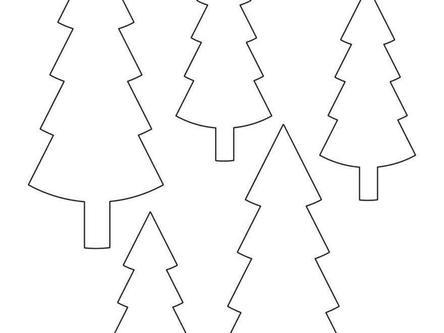 Christmas Tree Outline Childhood Magic