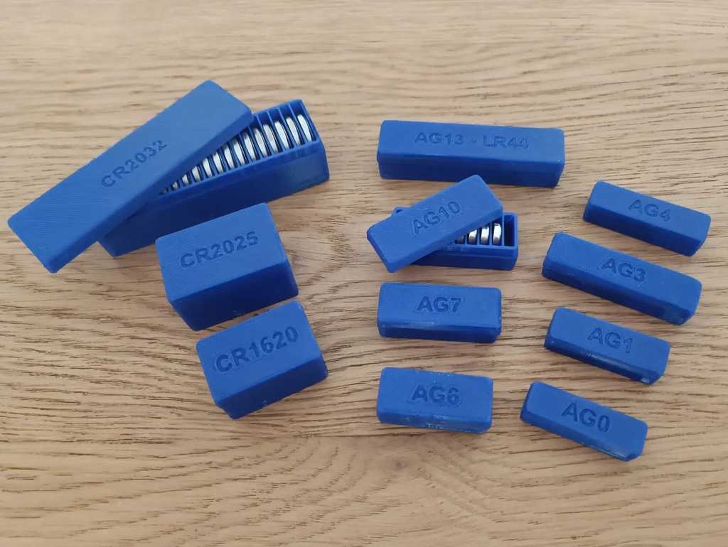 Coin Cell Button Battery Storage Box By Sblaisot Thingiverse