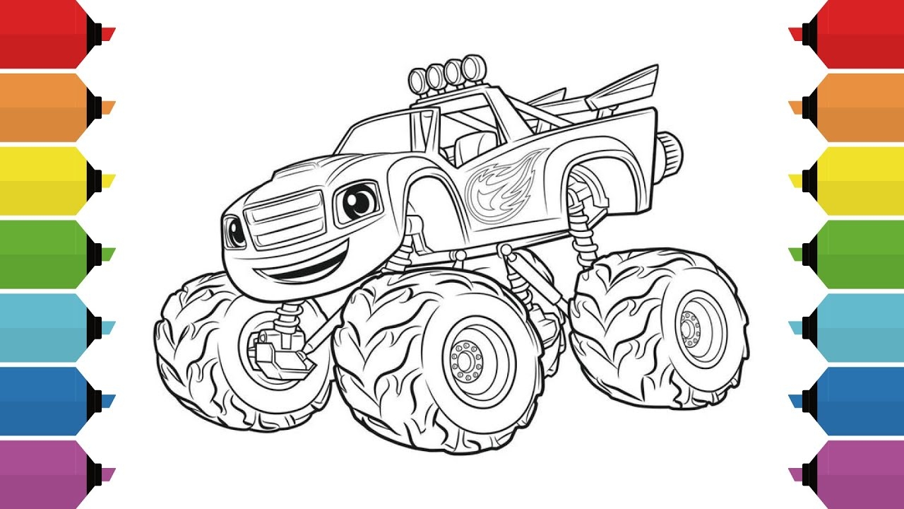 Blaze And The Monster Machines Printable Coloring Pages