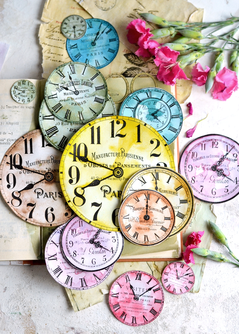 Craft Clock Faces The Graphics Fairy