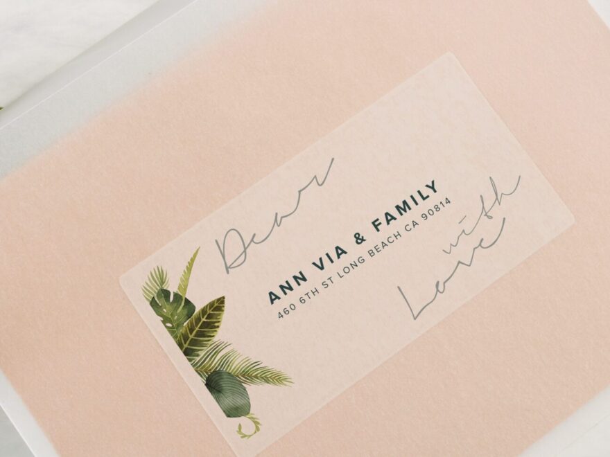 Create Custom Wedding Address Labels Avery